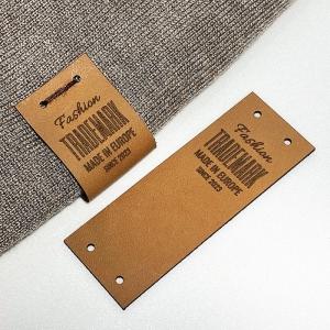 Etiquetas de cuero natural - EP-M19
