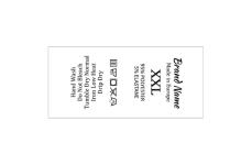 Etiquetas de cuidado textil Model TC-M31