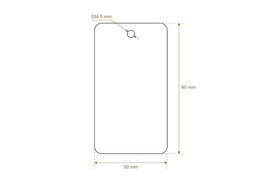 Etiqueta de cartón Model HT-M100