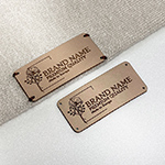 Etiquetas de cuero natural - EP-M1