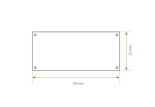 Etiqueta de cuero sintético Model EP-M110