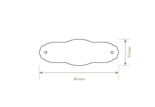 Etiqueta de cuero sintético Model EP-M115