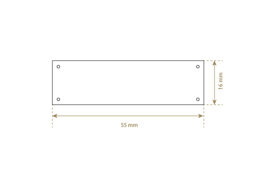 Etiqueta de cuero sintético Model EP-M134