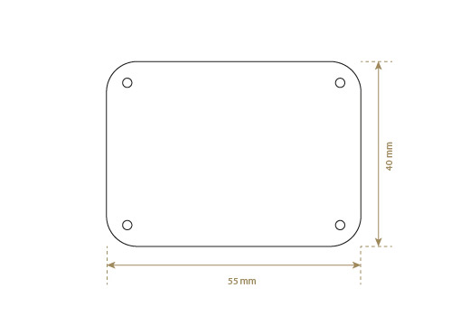 Etiqueta de cuero natural Model EP-M23