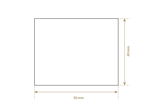 Etiqueta de cuero natural Model EP-M50