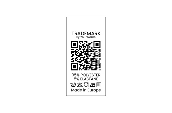 Etiqueta con código QR Modelo TC-M183