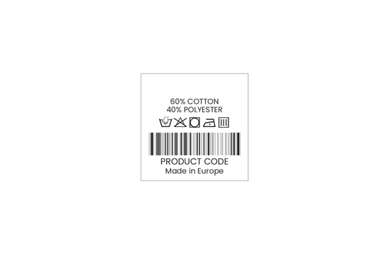 Etiqueta con codigo de barras Modelo TC-M188