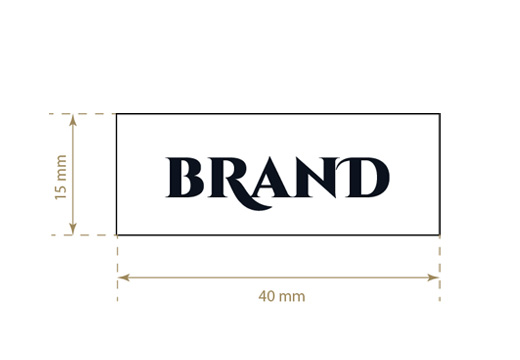 Etiqueta textil impresa Short Style Model TL-M5