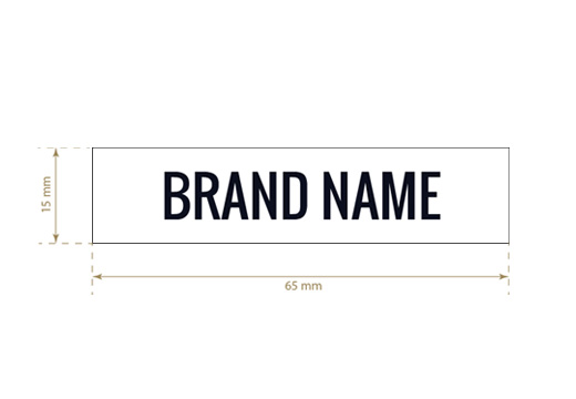 Etiqueta textil impresa Elegant Style Model TL-M9