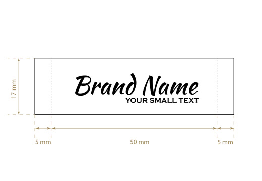 Etiqueta textil tejida Vogue Style Model WL-M22