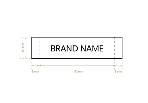 Etiqueta textil tejida Model WL-M42