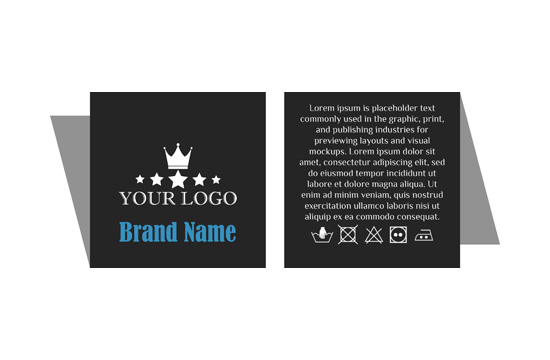 Etiqueta textil tejida Scarce Style Model WL-M44