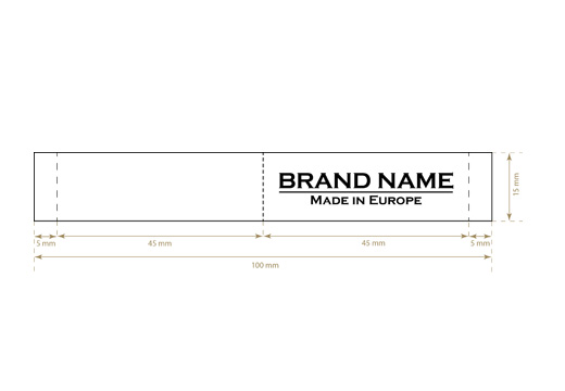 Etiqueta textil tejida New Look Style Model WL-M61