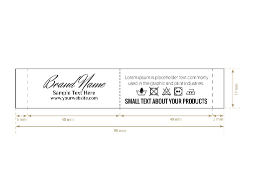 Etiqueta textil tejida Trade Style Model WL-M62