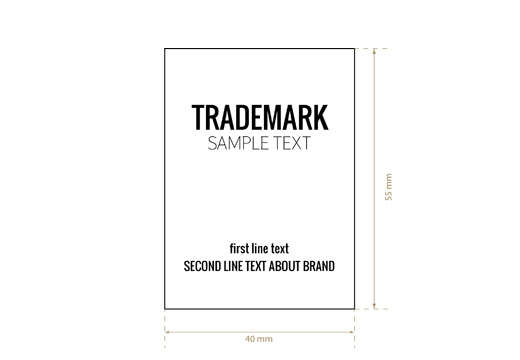 Etiqueta textil tejida Huge Style Model WL-M85