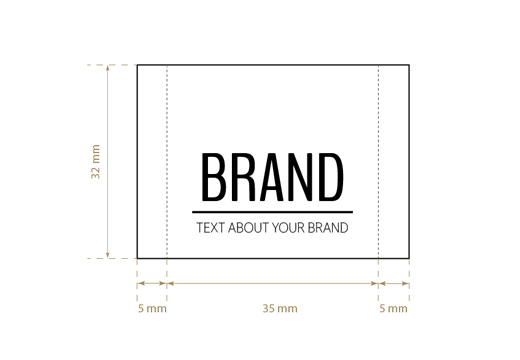 Etiqueta textil tejida Gallant Style Model WL-M88