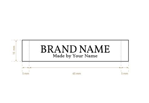 Etiqueta textil tejida Model WL-M89