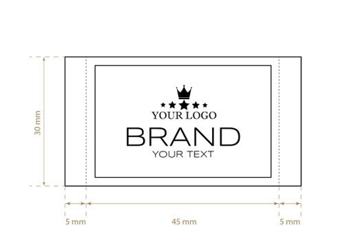 Etiqueta textil tejida Premium Style Model WL-M99